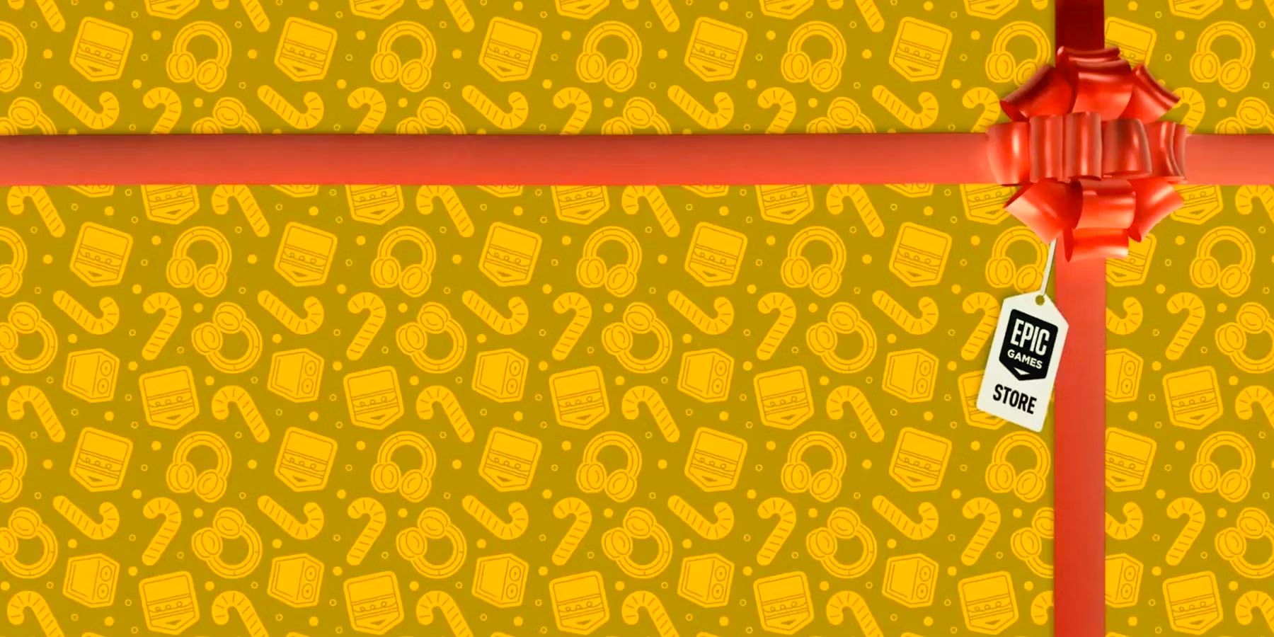 epic games store wrapping paper yellow