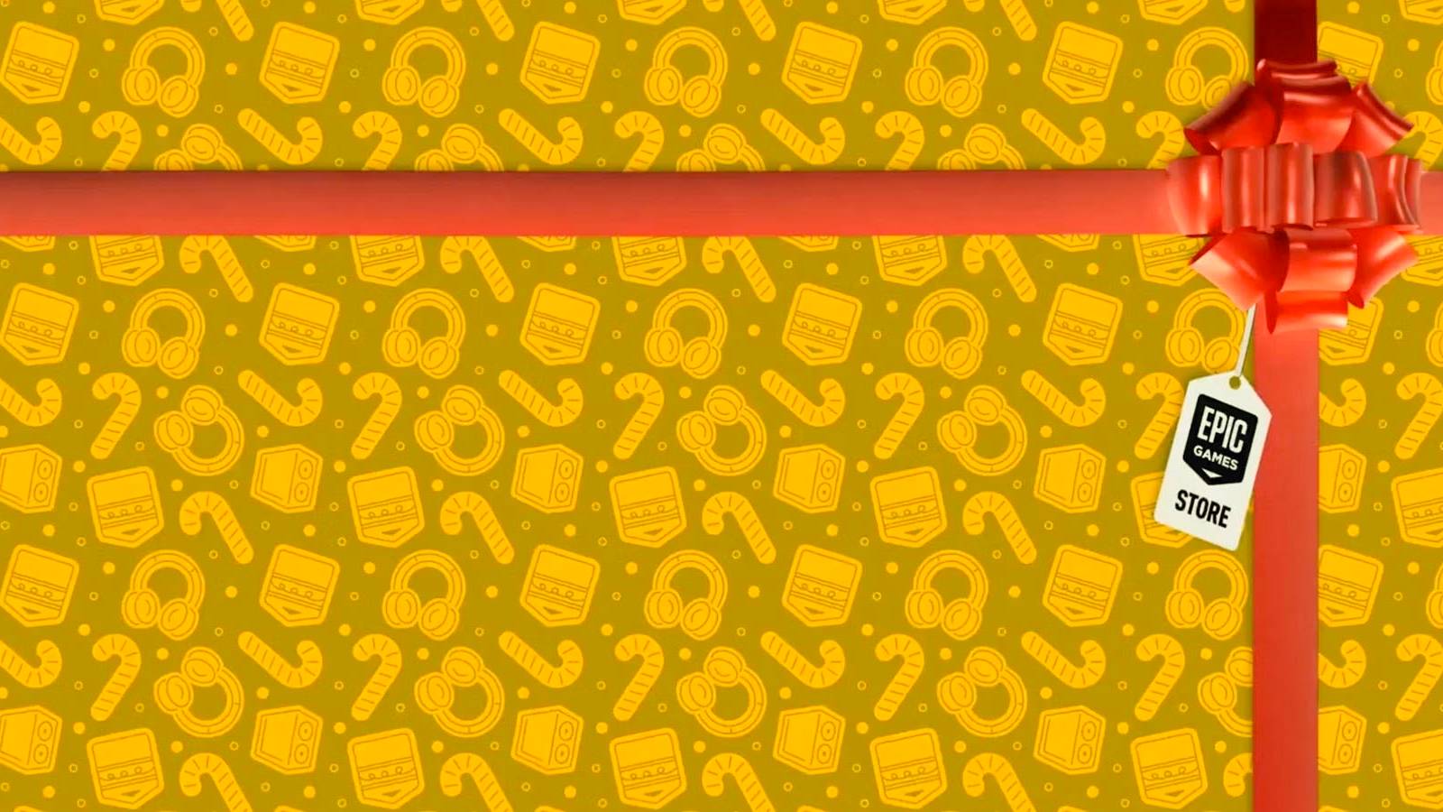 epic games store wrapping paper yellow