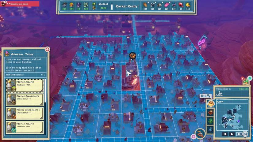 Equipping Items in SteamWorld Build