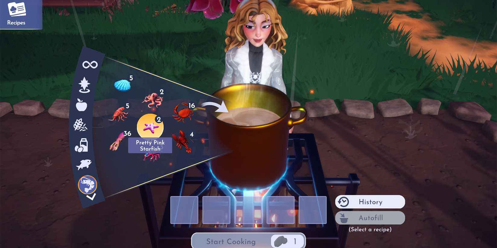 eternity isle seafood in disney dreamlight valley