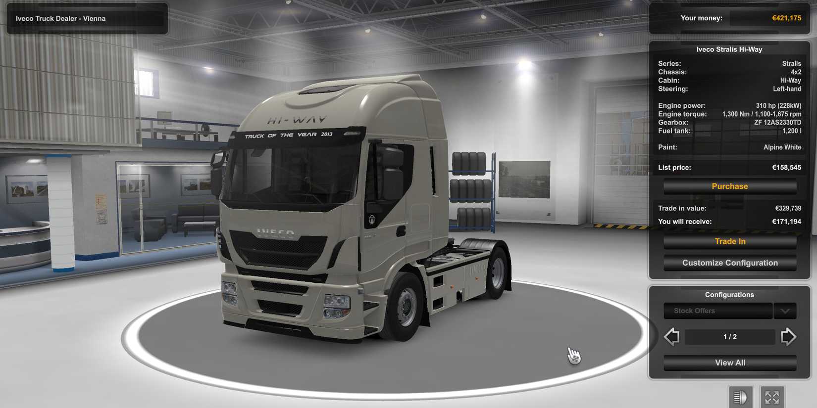 Iveco Stralis Hi-Way Truck in Euro Truck Simulator 2