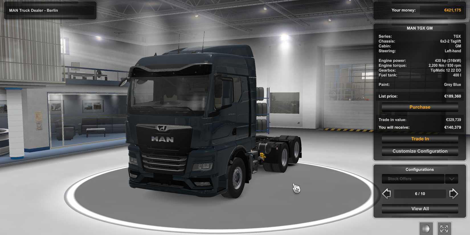 MAN TGX GM Truck in Euro Truck Simulator 2
