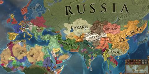 World map in Europa Universalis 4 