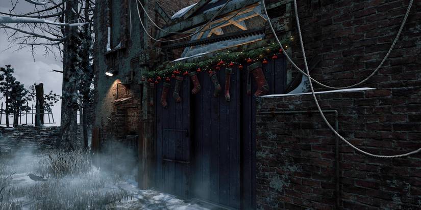 Exit gates  christmas event snow map