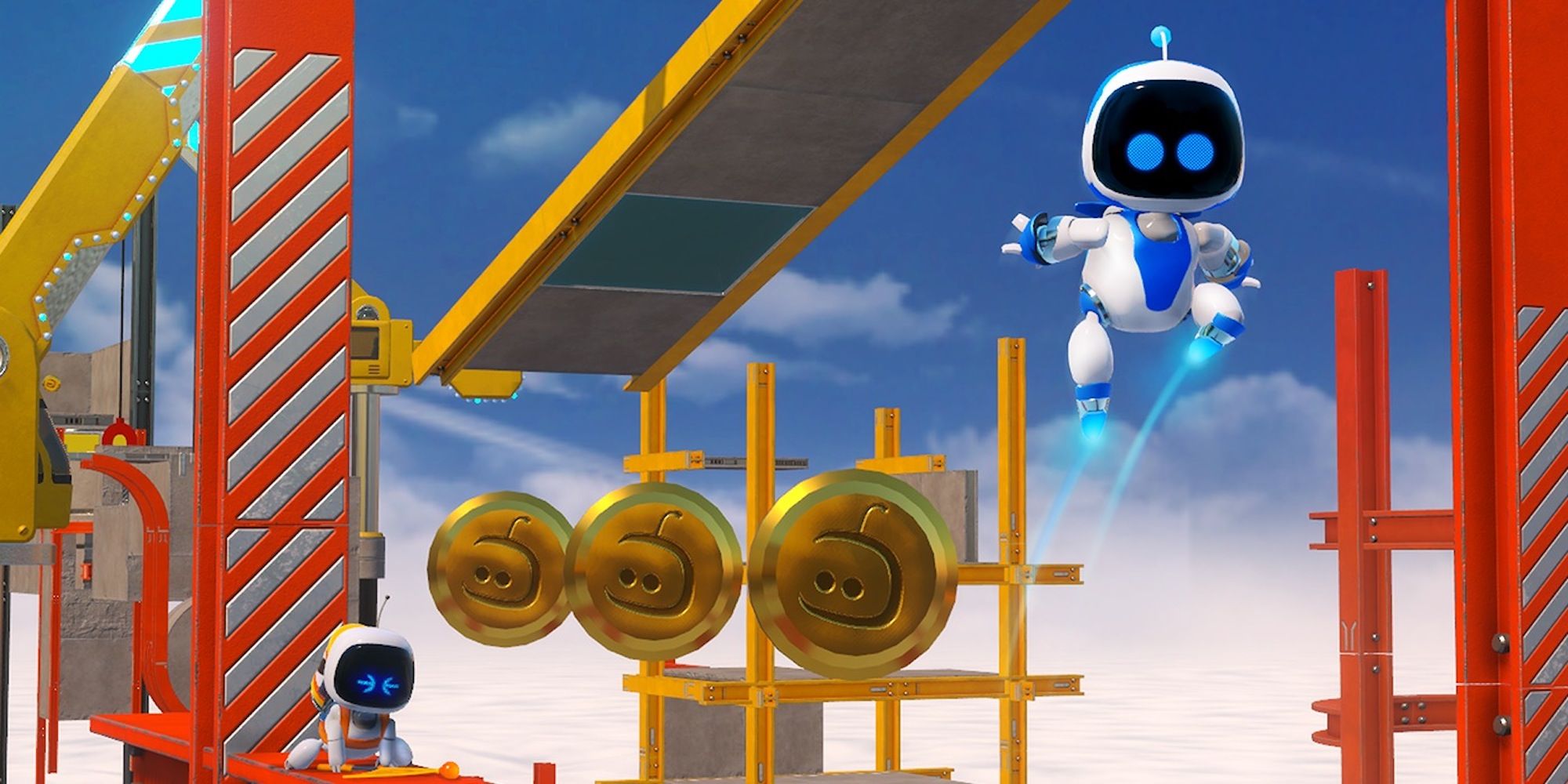 Exploring a level in Astro Bot Rescue Mission