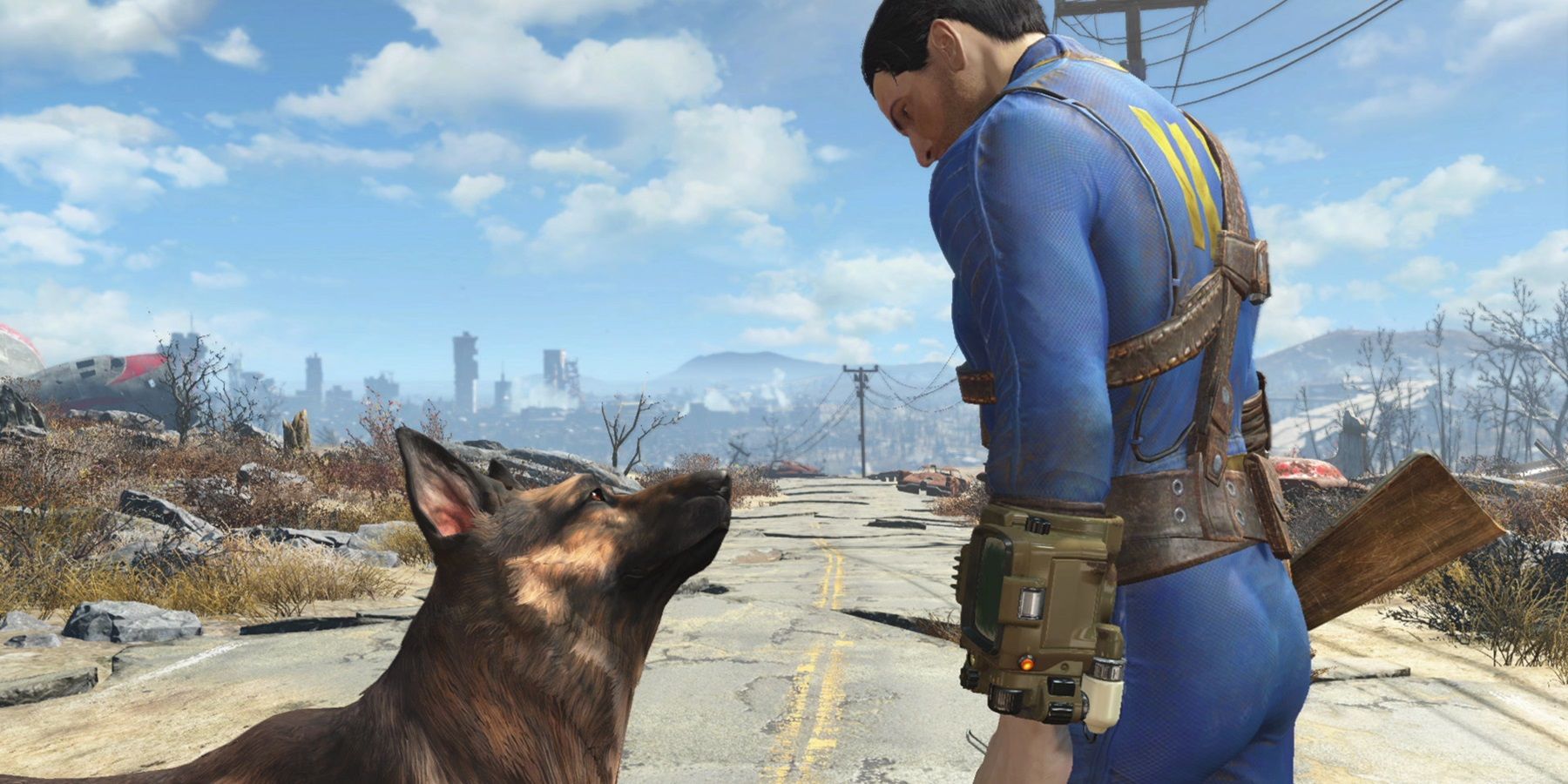 fallout 4 main character and dog