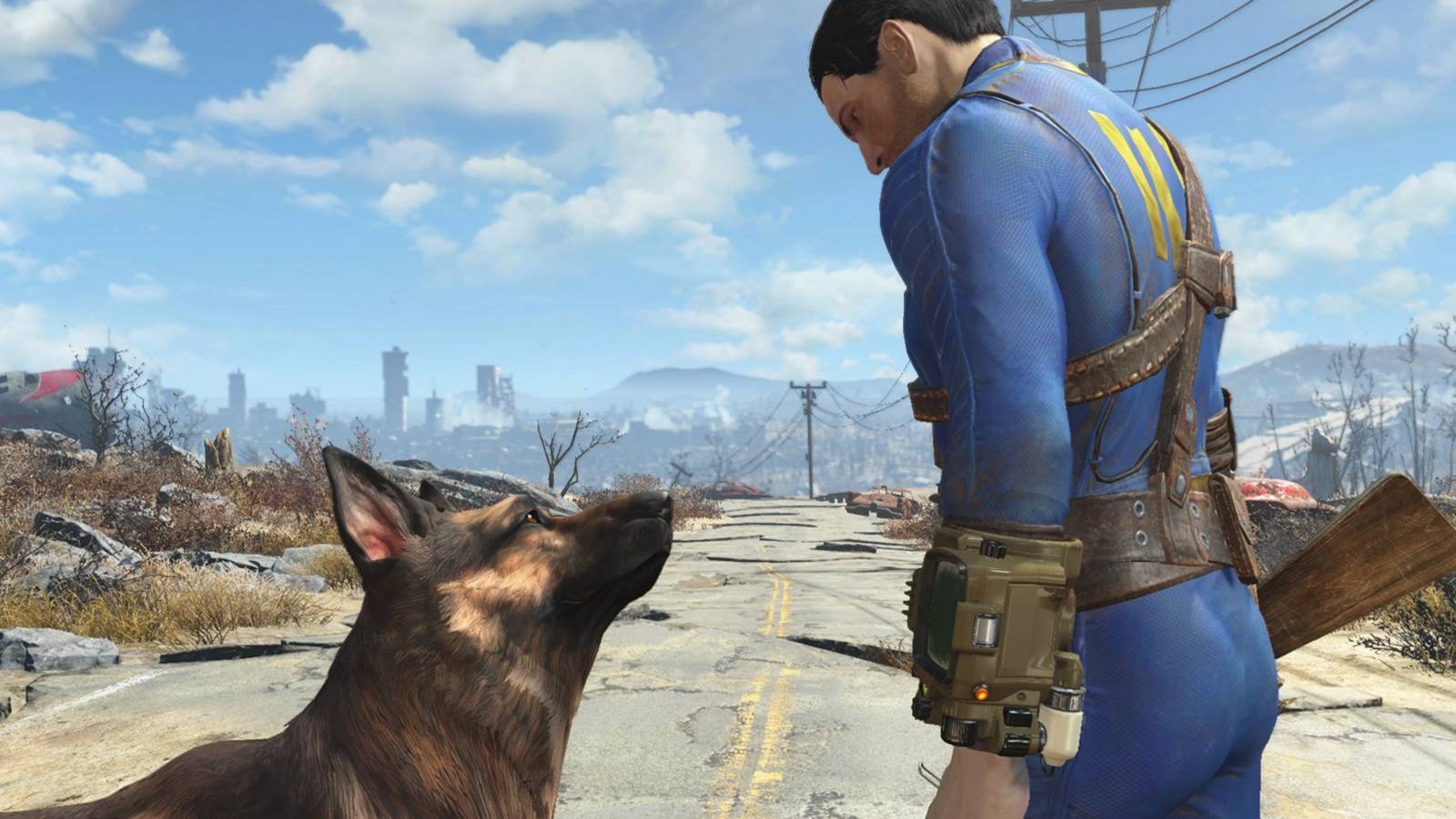 fallout 4 main character and dog