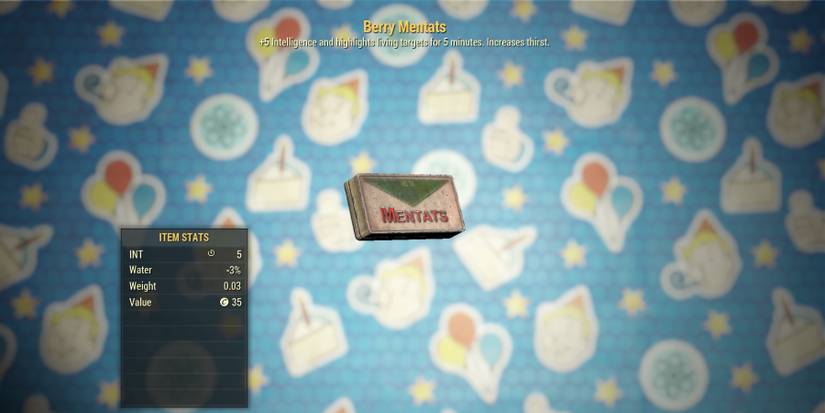 Fallout 76 XP Buffs Berry Mentats