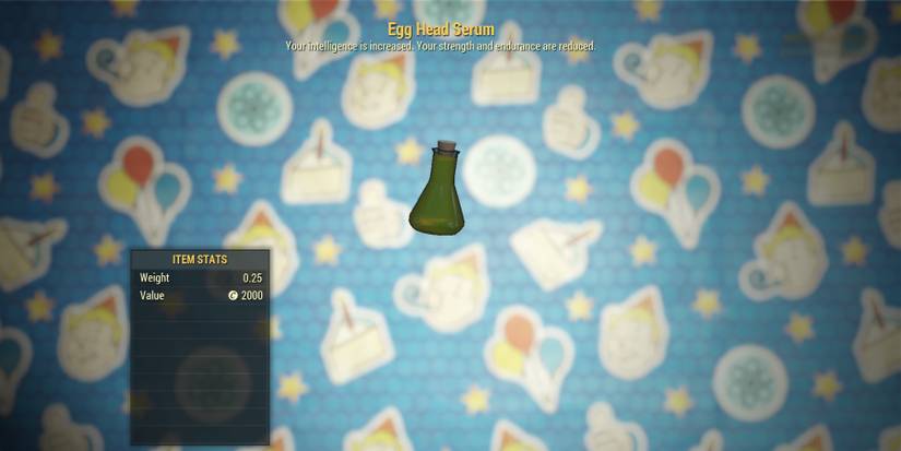 Fallout 76 XP Buffs Egg Head Mutaiton Serum