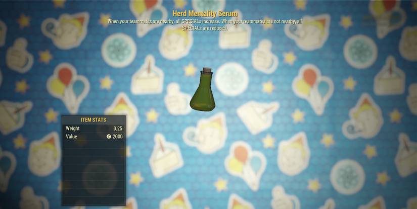 Fallout 76 XP Buffs Herd Mentality Mutation Serum