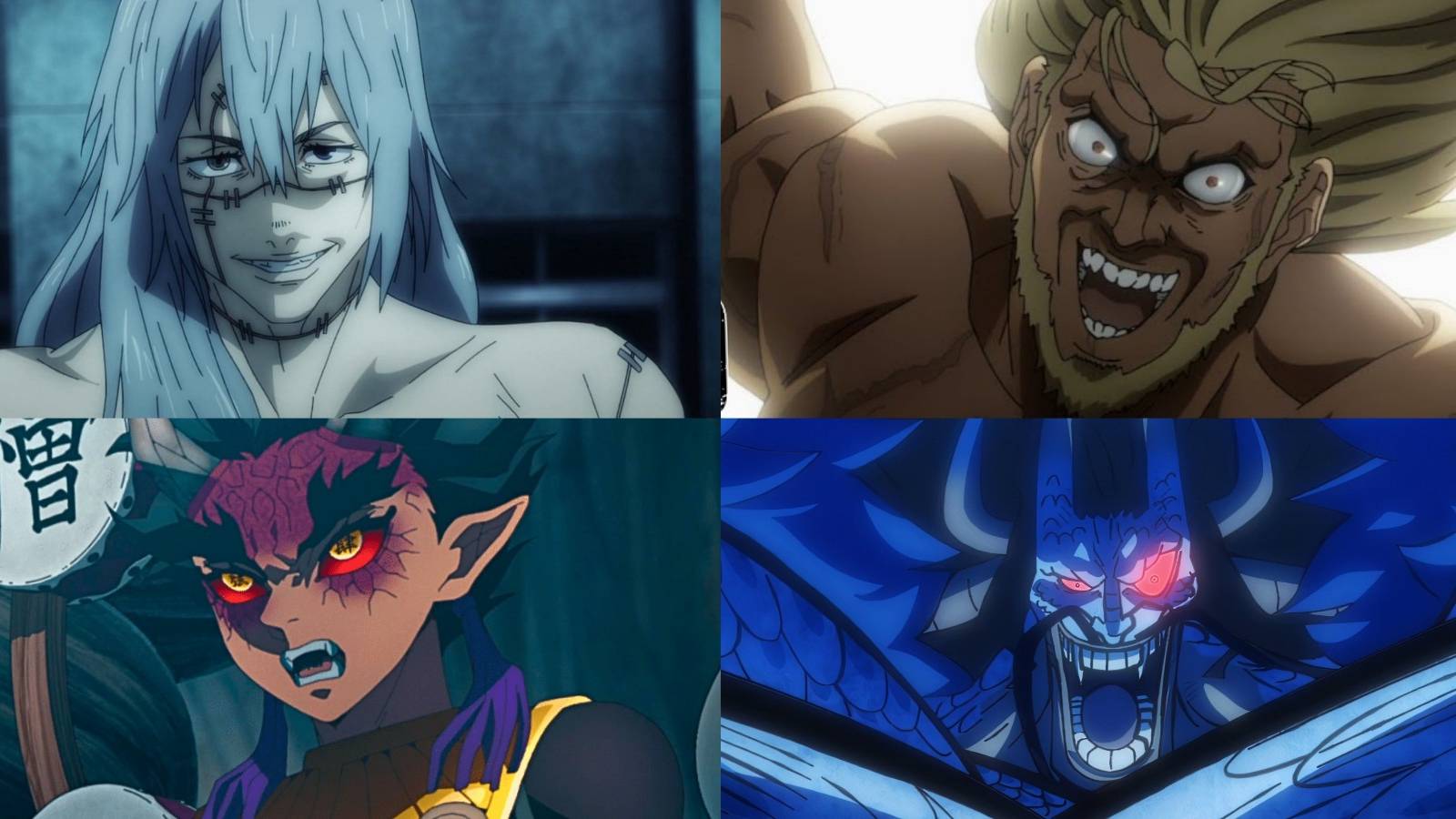 featured best anime villains of 2023 Kaido hantengu thorgil mahito