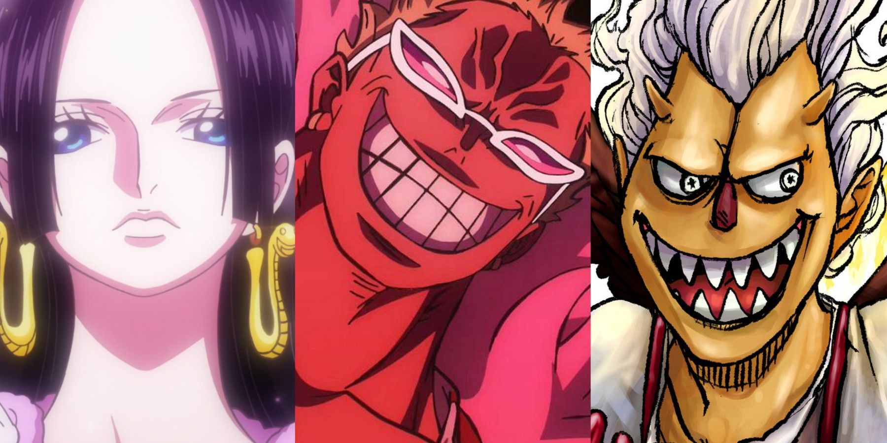 featured one piece characters that could join the cross guild Doflamingo moria boa hancock