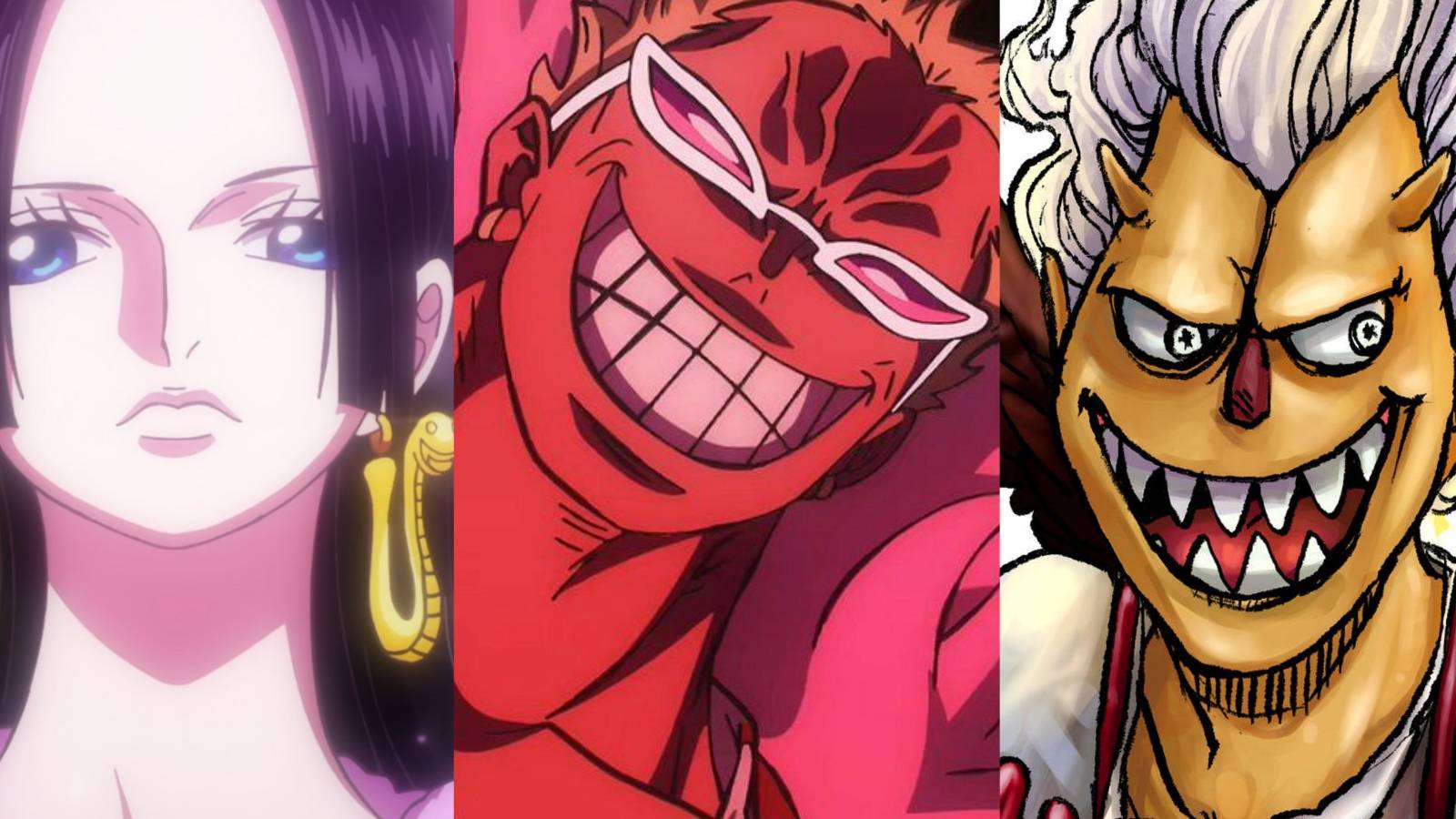featured one piece characters that could join the cross guild Doflamingo moria boa hancock