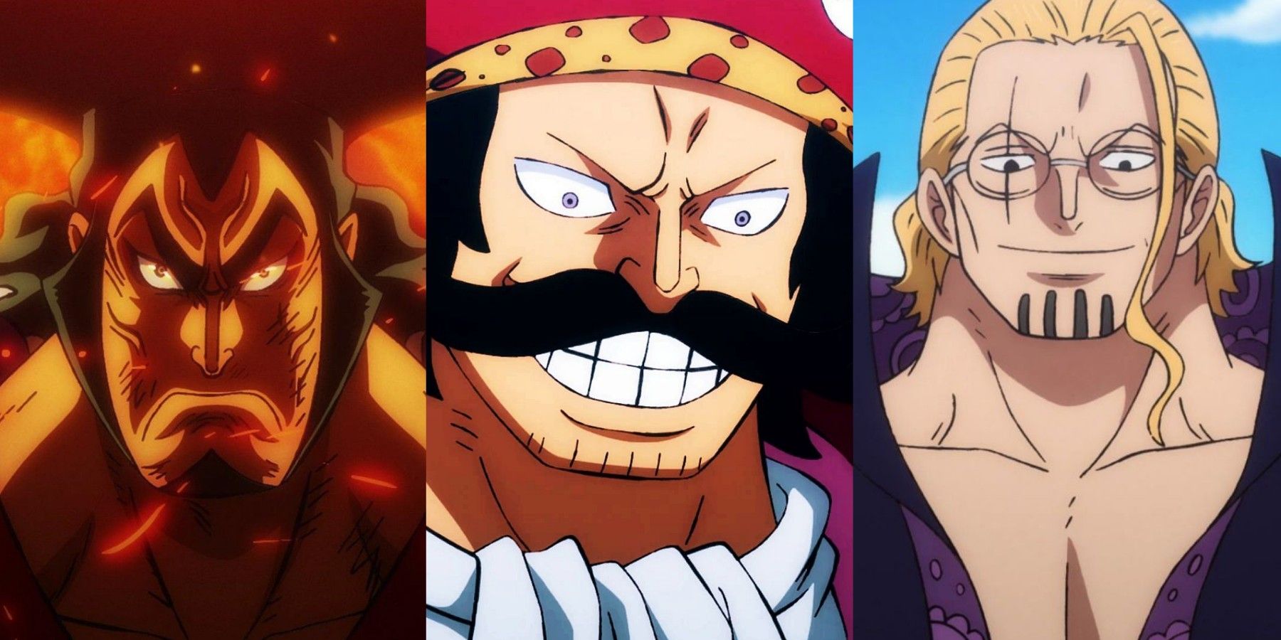 featured one piece every member of Roger pirates Rayleigh gaban roger