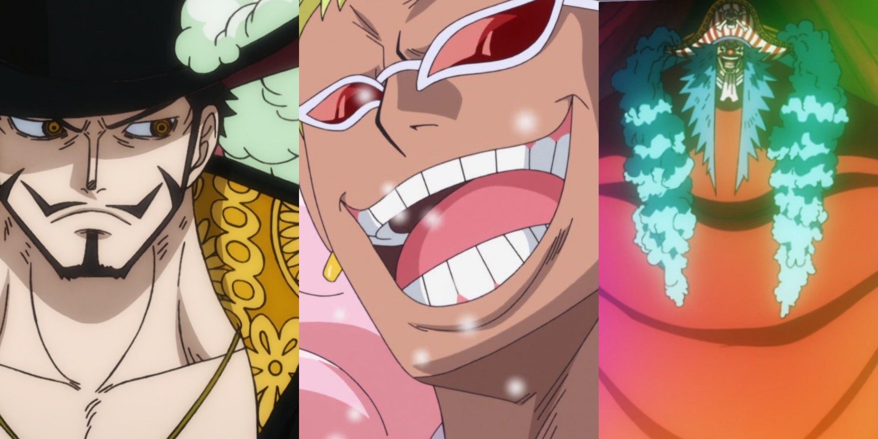 featured one piece will Doflamingo join the cross guild mihawk buggy