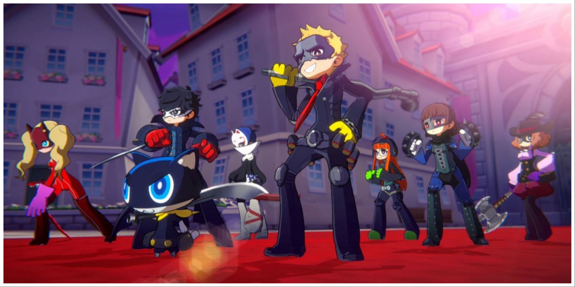 The Phantom Thieves about to engage an enemy