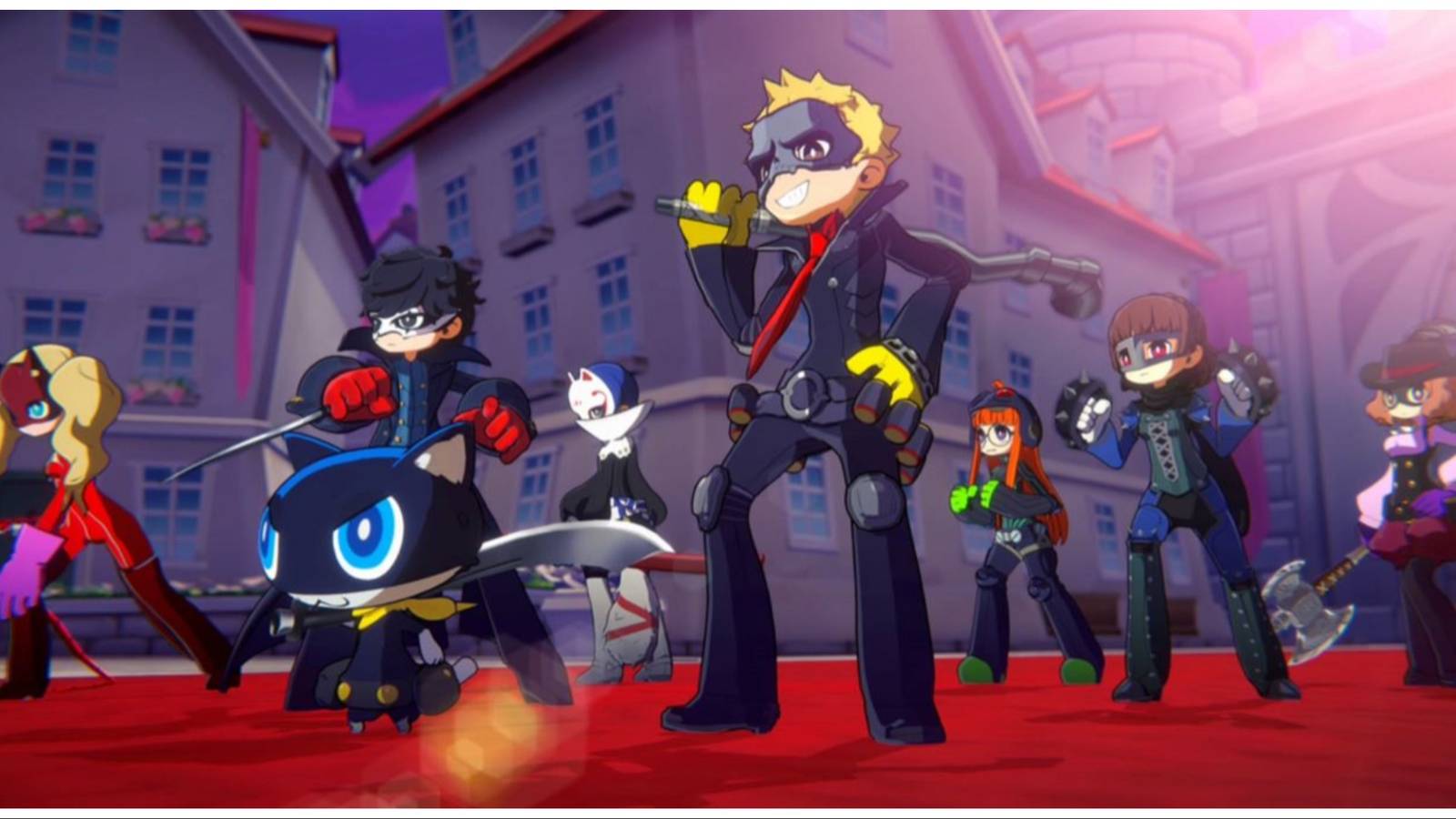 The Phantom Thieves about to engage an enemy