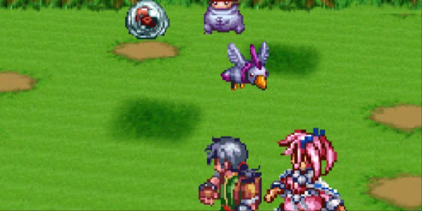 Fighting a battle in Lunar Dragon Song