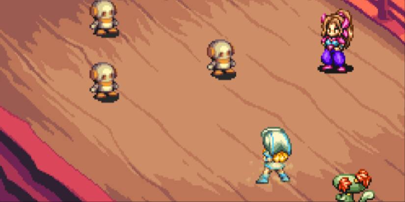 Fighting a battle in Magical Starsign