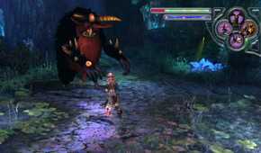 Fighting enemies in Folklore