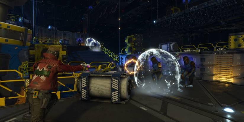Fighting enemies in Marvel’s Guardians Of The Galaxy