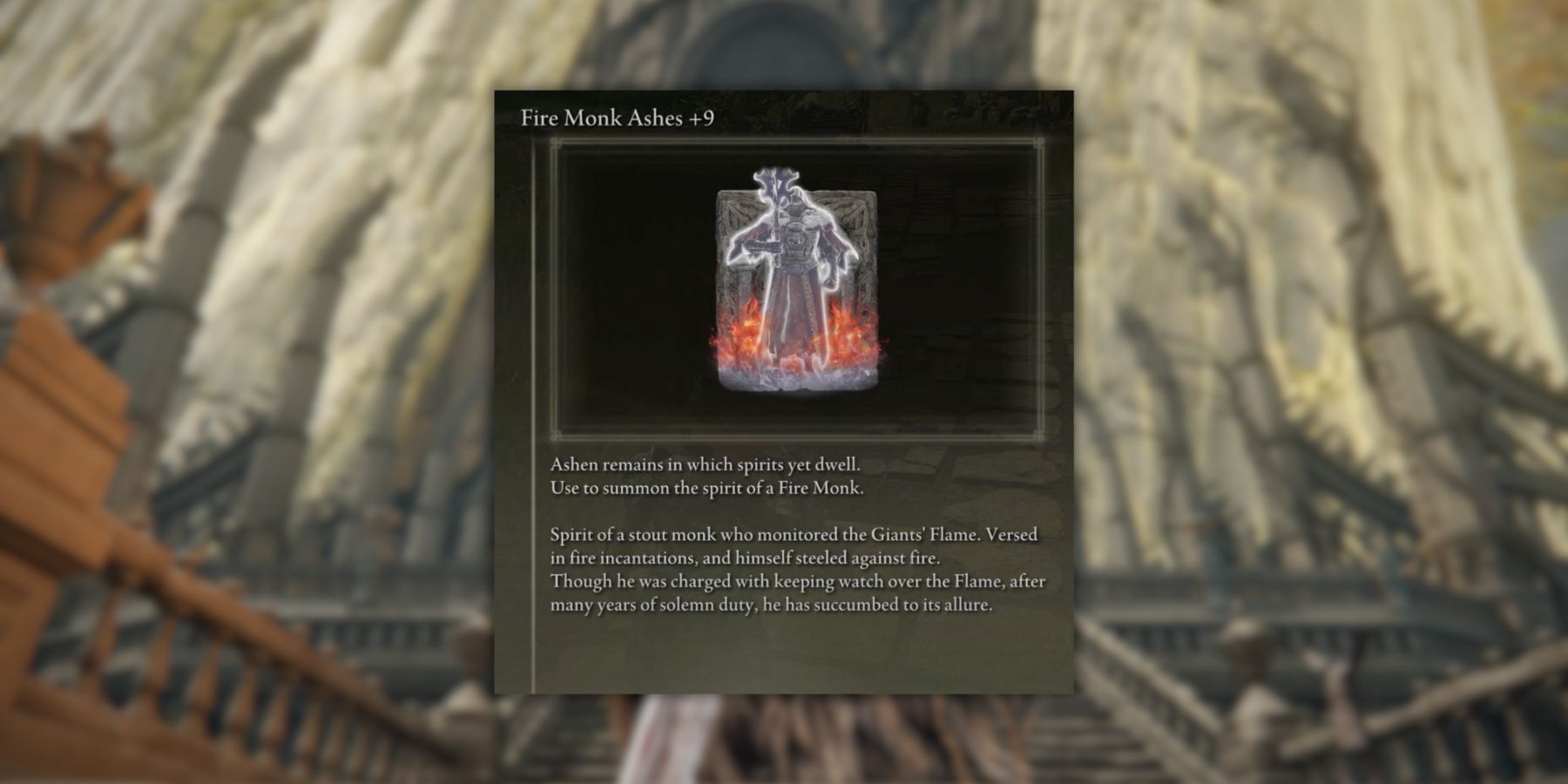 Fire Monk Ashes in Elden Ring