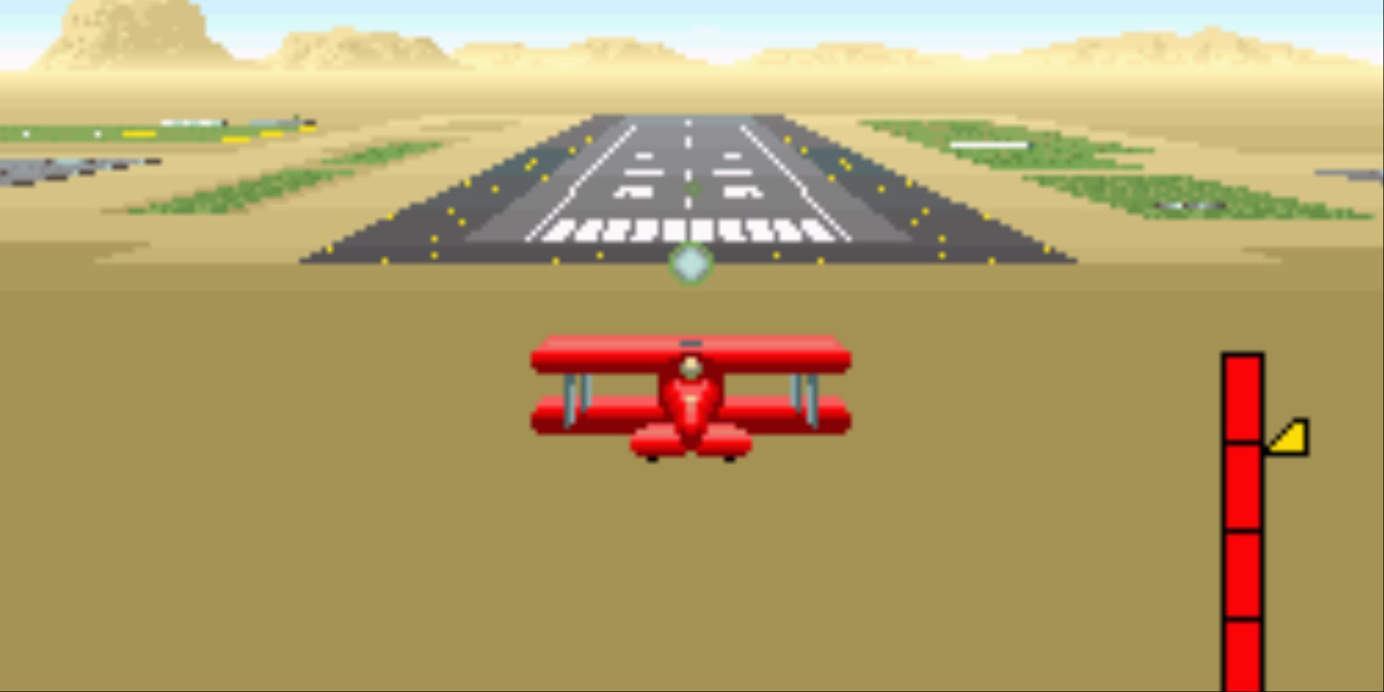 Flying a plane in Pilotwings