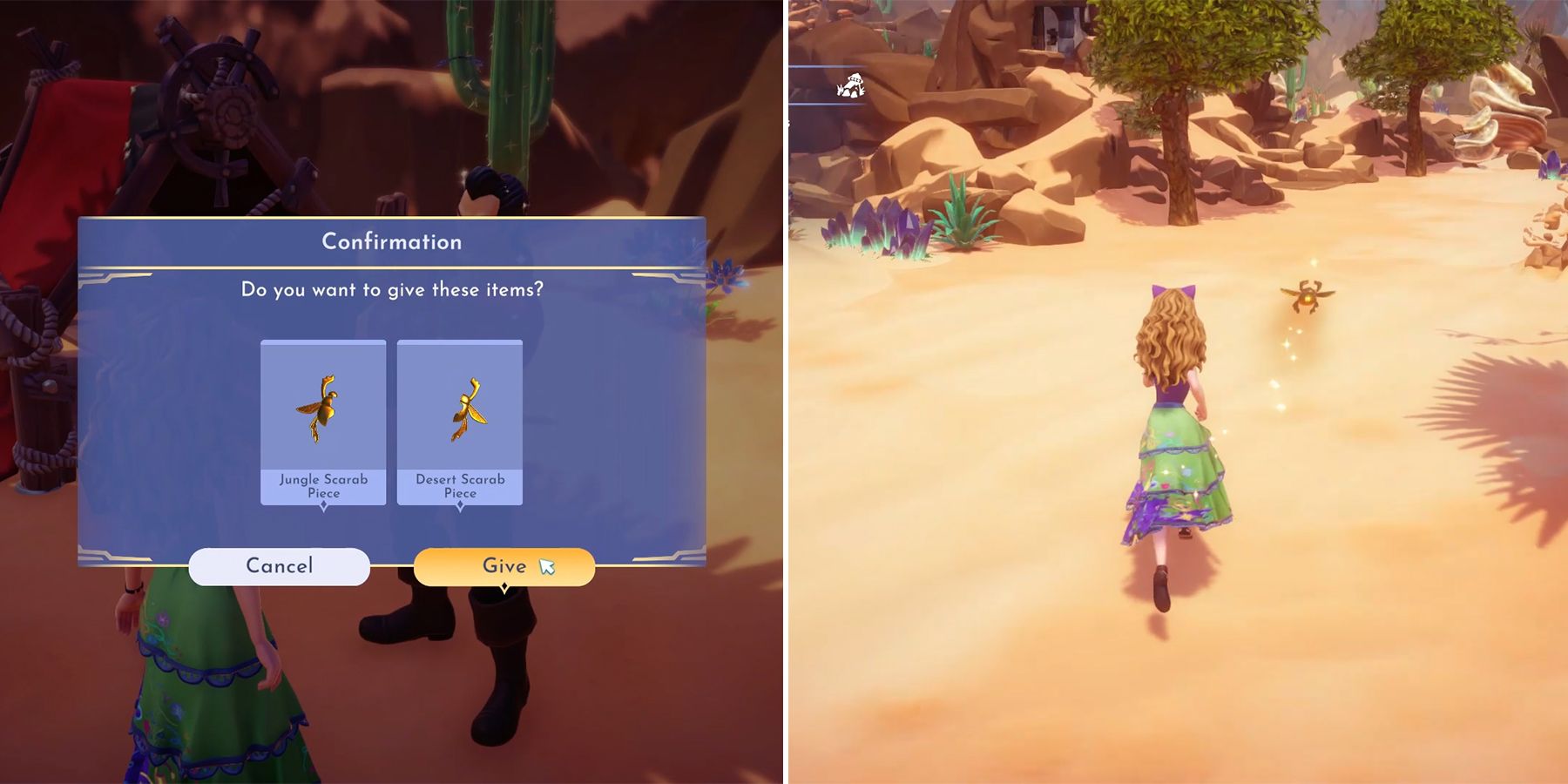 follow the scarab key in disney dreamlight valley