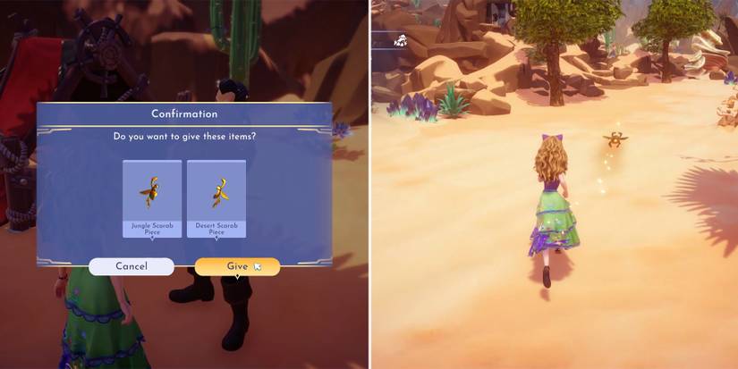 follow the scarab key in disney dreamlight valley