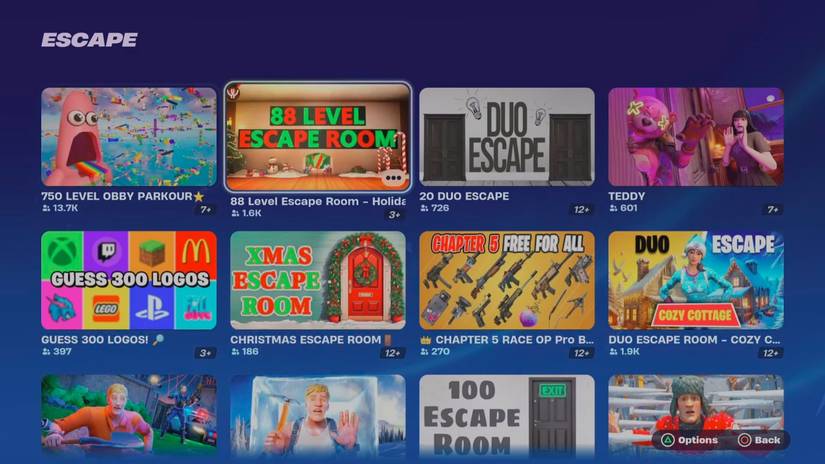 fortnite escape room codes