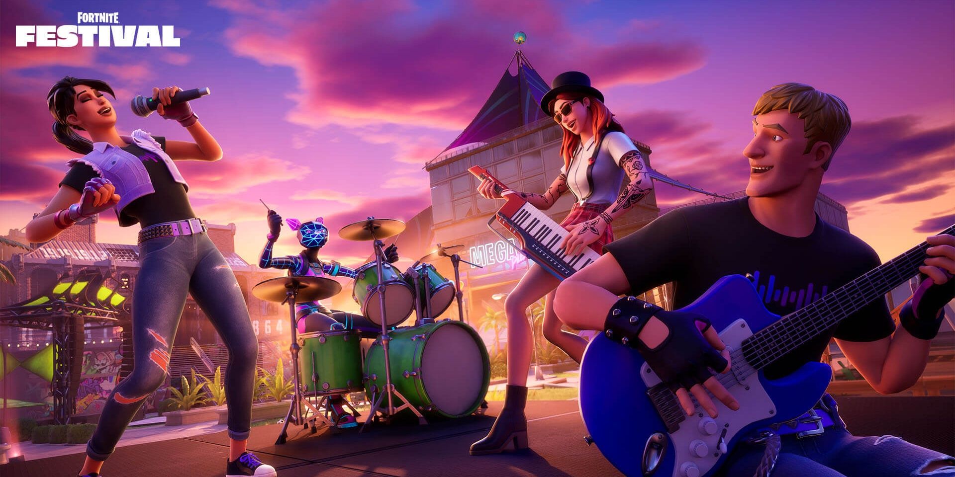 fortnite characters playing instruments