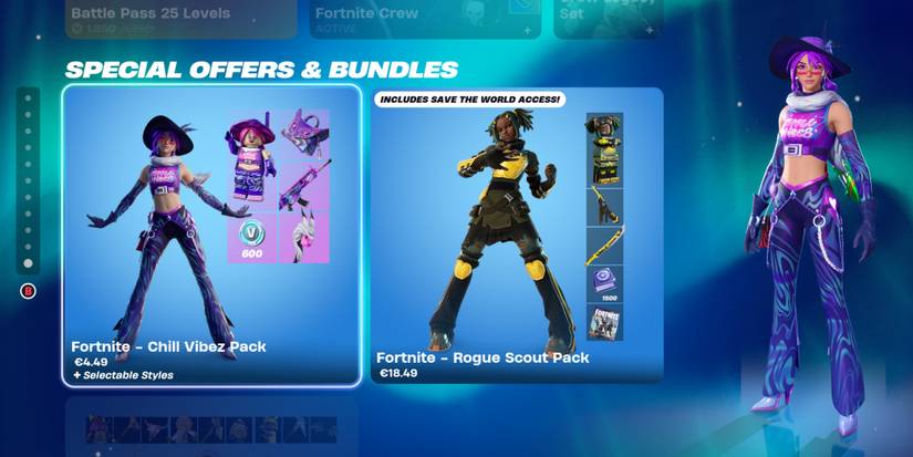chill vibez pack in the item shop special offers bundles