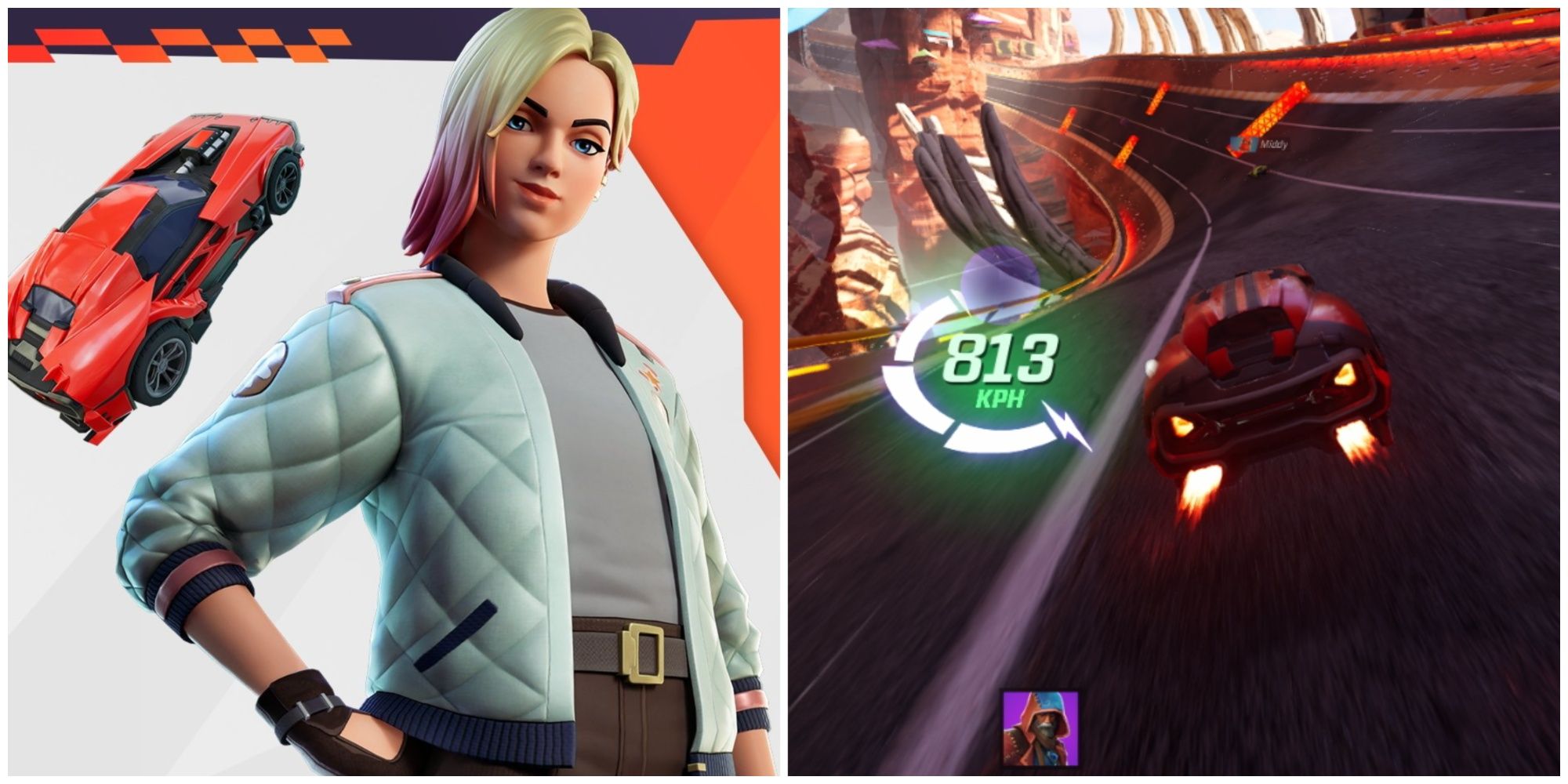 jackie skin and back bling rocket racing