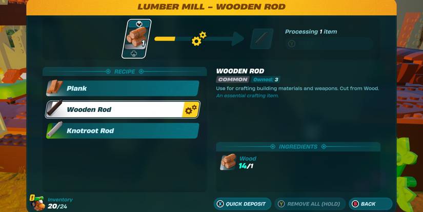 processing materials and turning them into rods