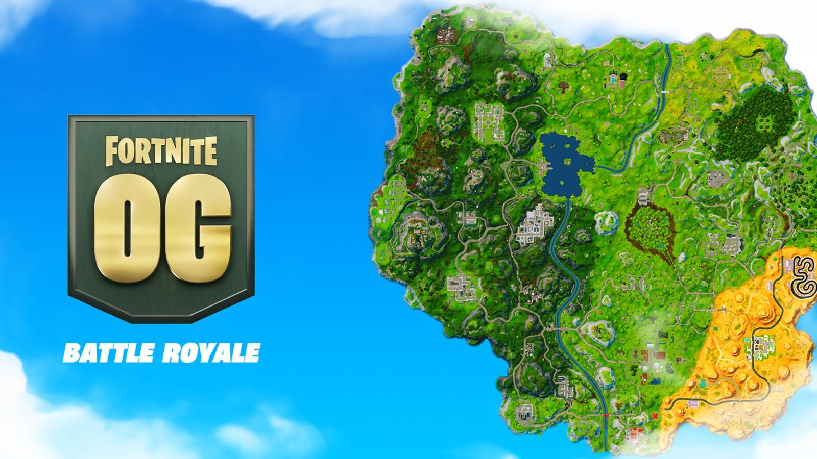 fortnite og battle royale map