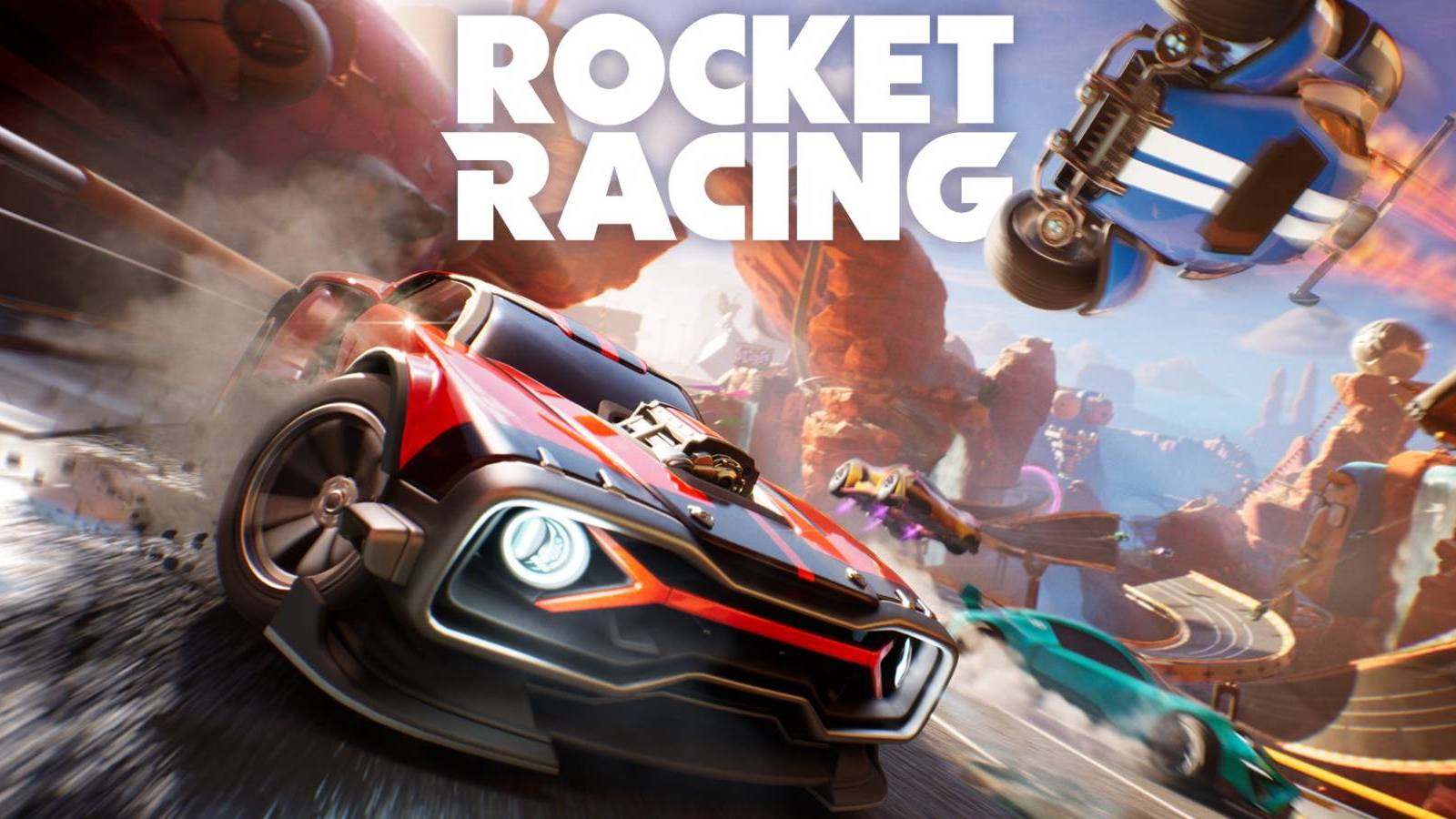 Title art for Rocket Racing from Fortnite