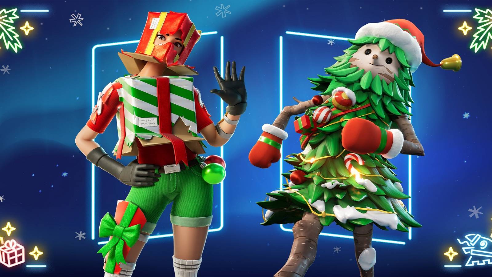 fortnite winterfest event's two new skins