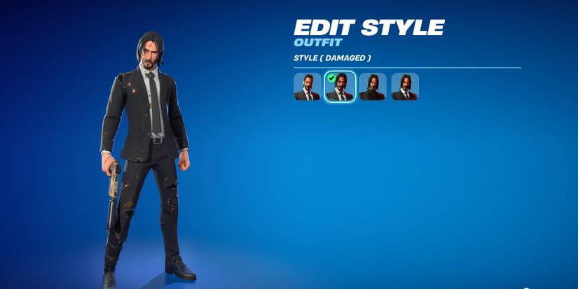 john wick damaged style