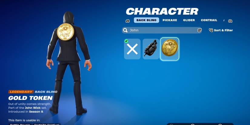 gold token john wick back bling