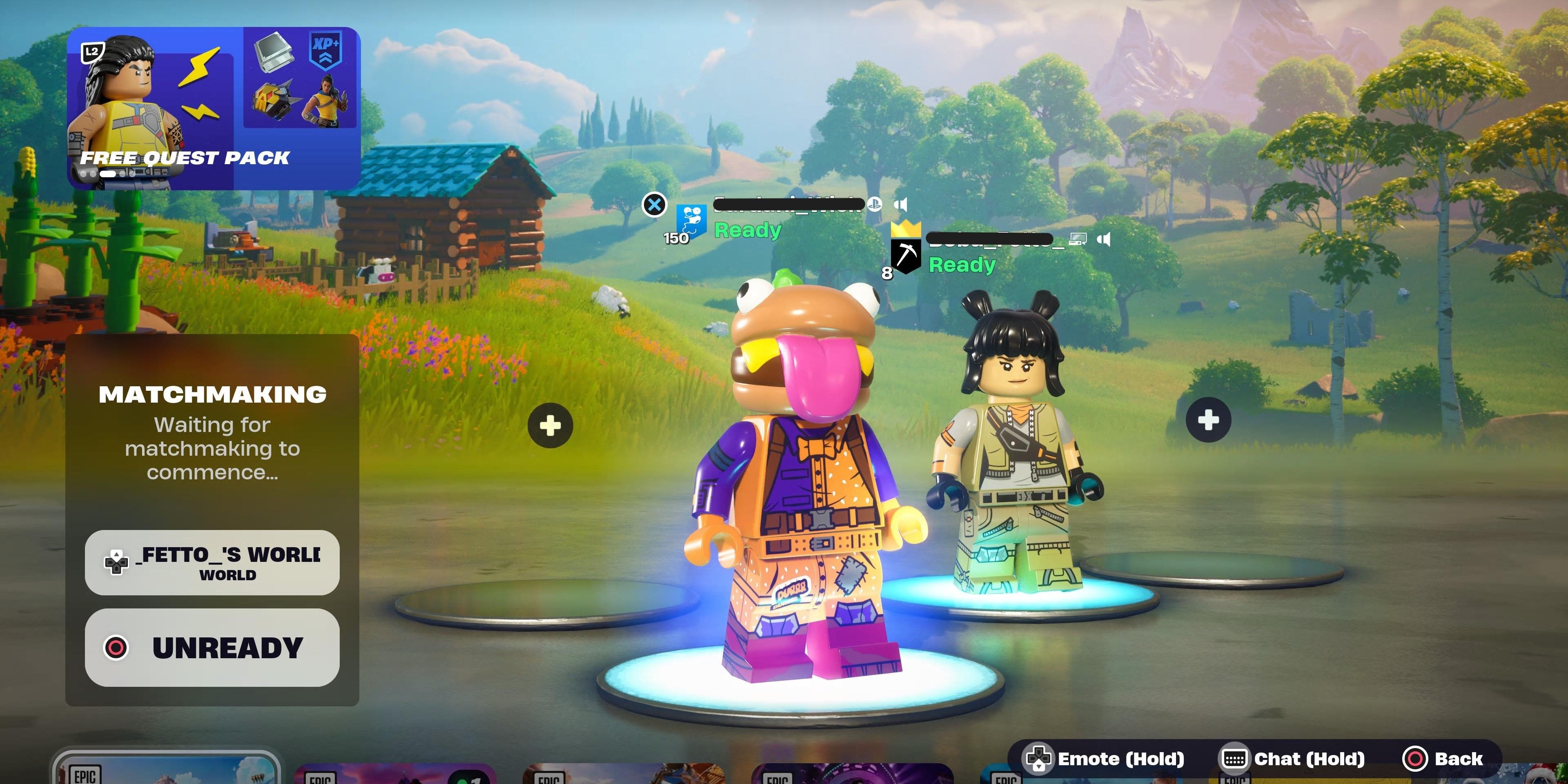 lego beef boss and fortnite looper skin