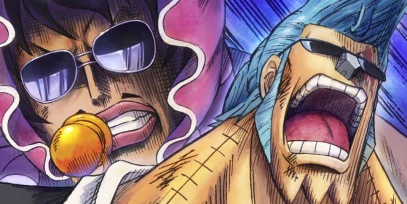 Franky vs. Senor Pink, in the Dressrosa Arc.