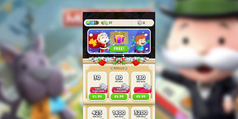 the daily cash gift in monopoly go store.