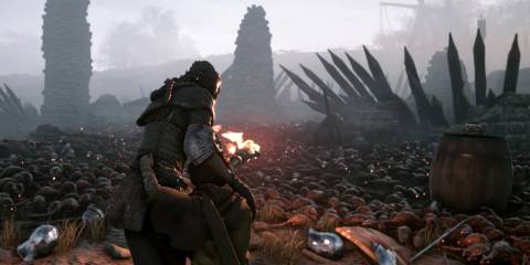 Walking through rats in A Plague Tale: Innocence