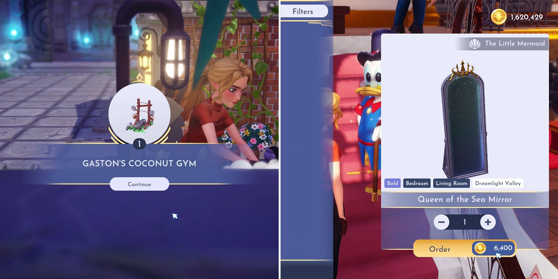 gather materials for gaston gym in disney dreamlight valley