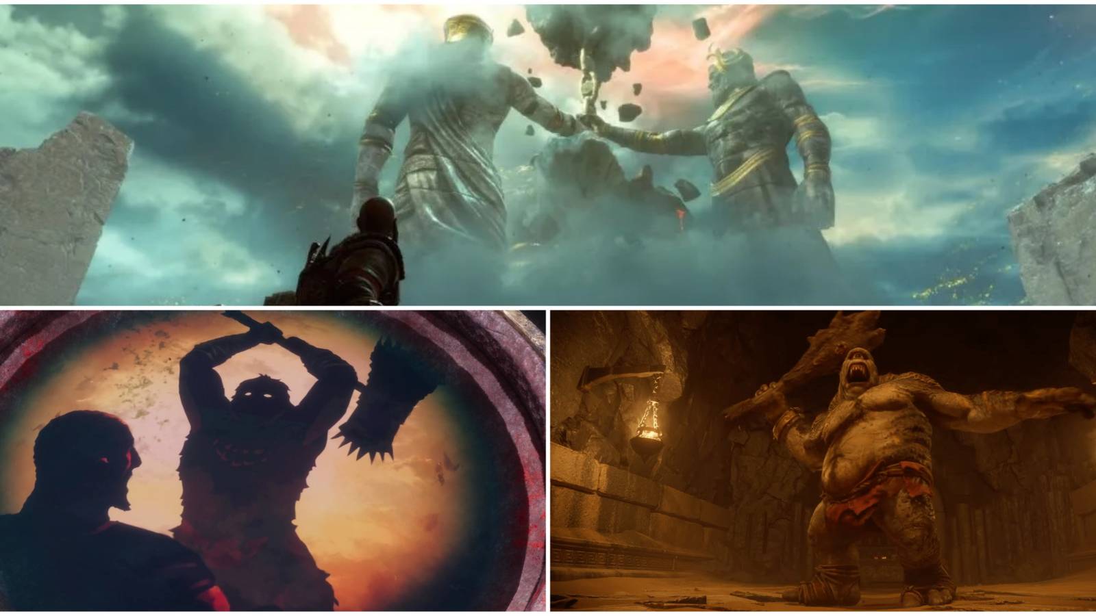 God of War Ragnarök Valhalla Classic References- Minos Rhadamanthys Aeacus Barbarian King Cyclops