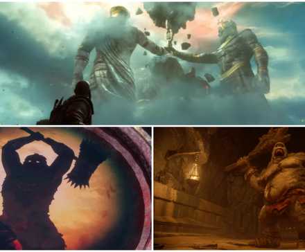 God of War Ragnarök Valhalla Classic References- Minos Rhadamanthys Aeacus Barbarian King Cyclops