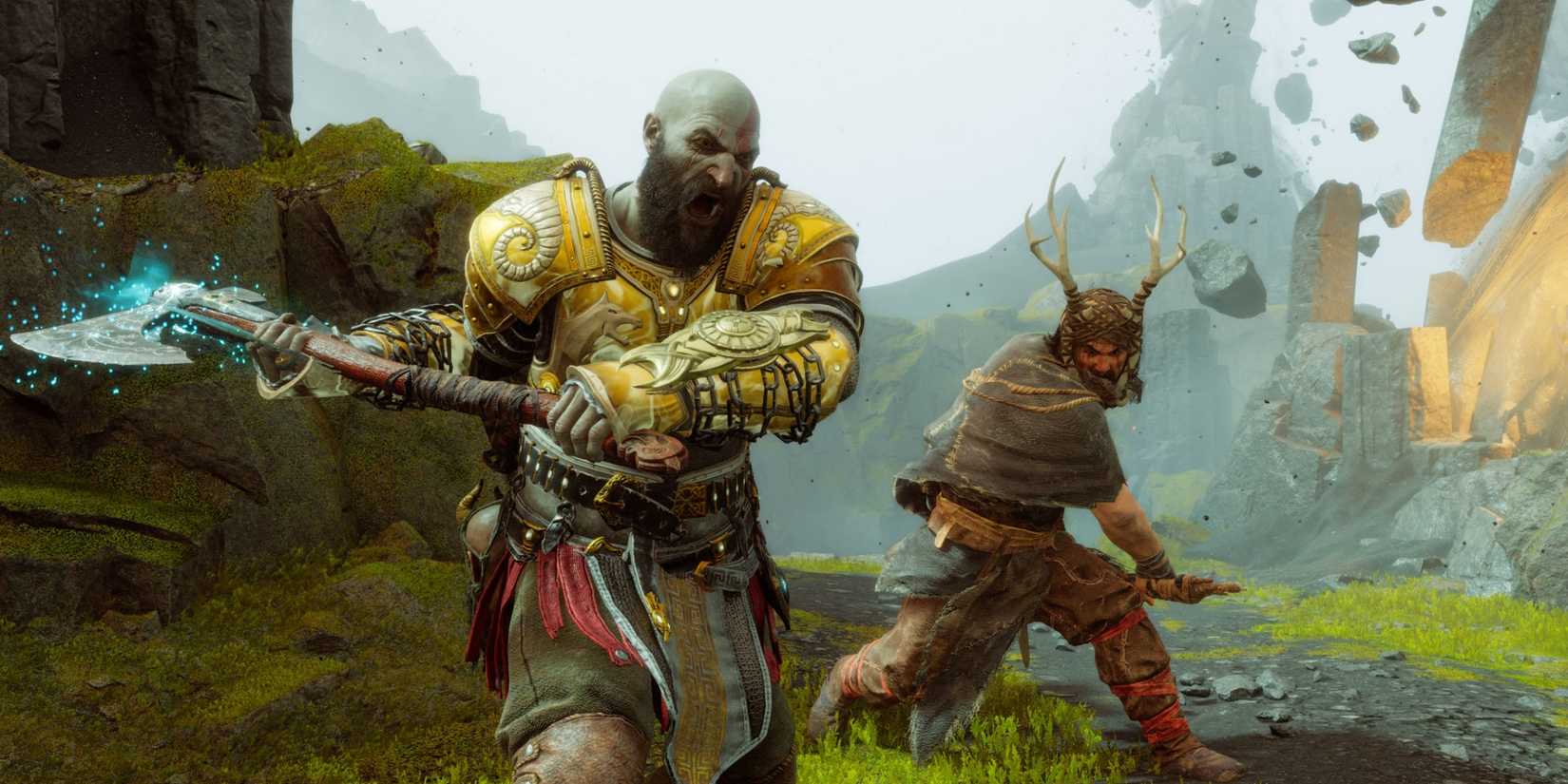 God of War Ragnarok Valhalla Kratos Mid Swing-1