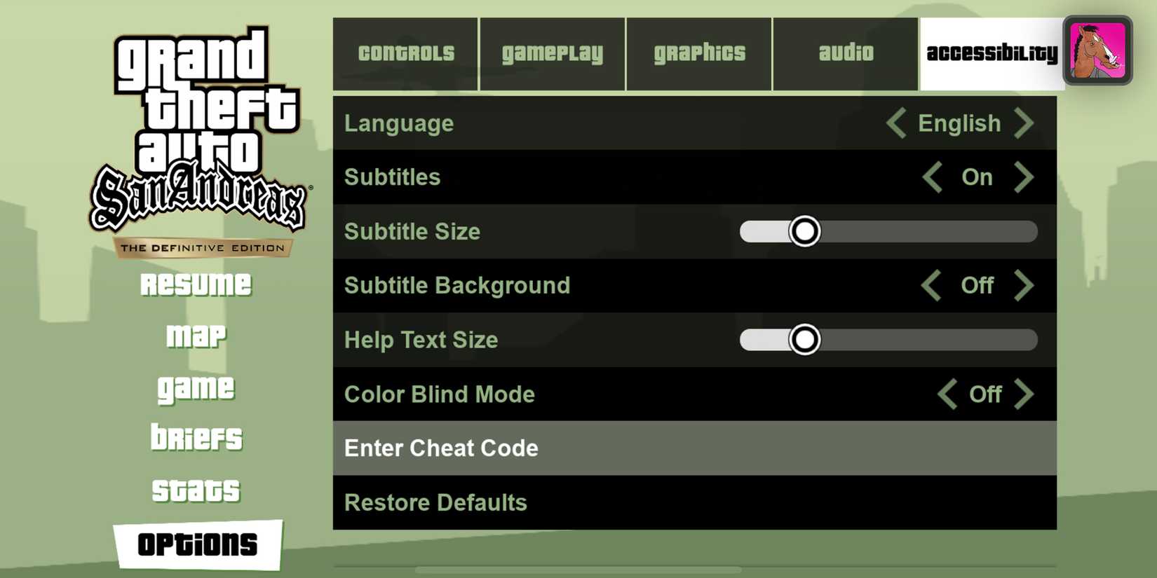 Cara menggunakan cheat GTA San Andreas di Android