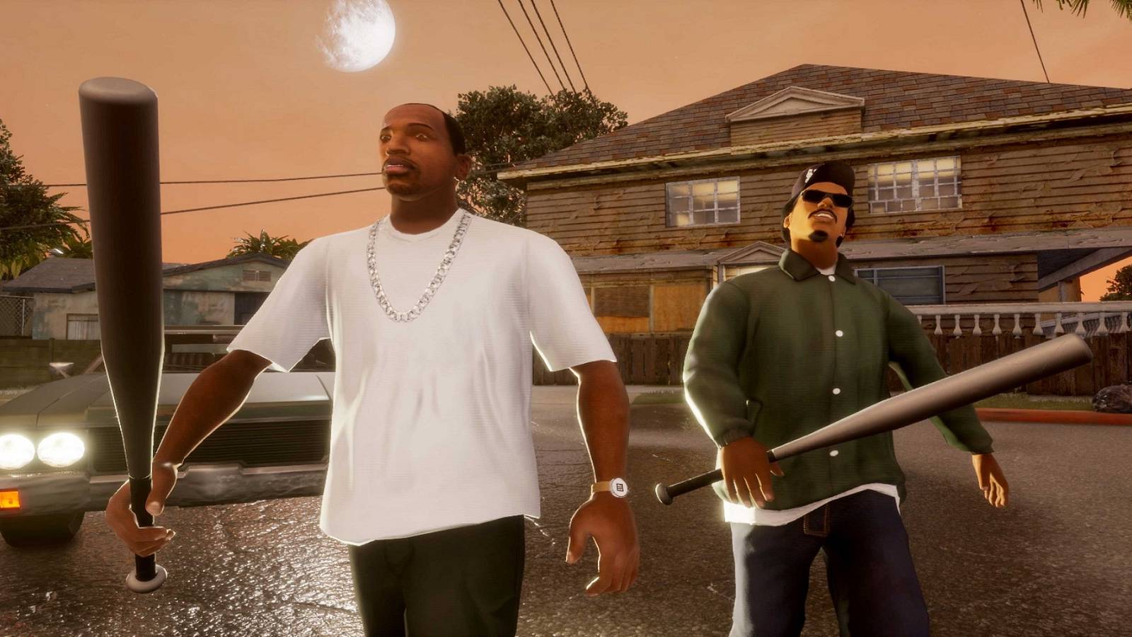 CJ and Ryder in Grand Theft Auto: San Andreas