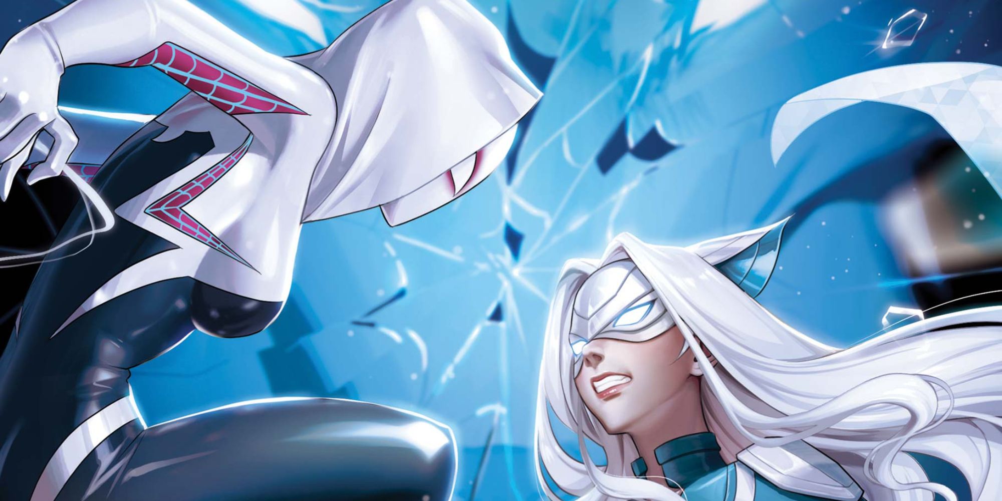 Spider-Gwen facing White Fox